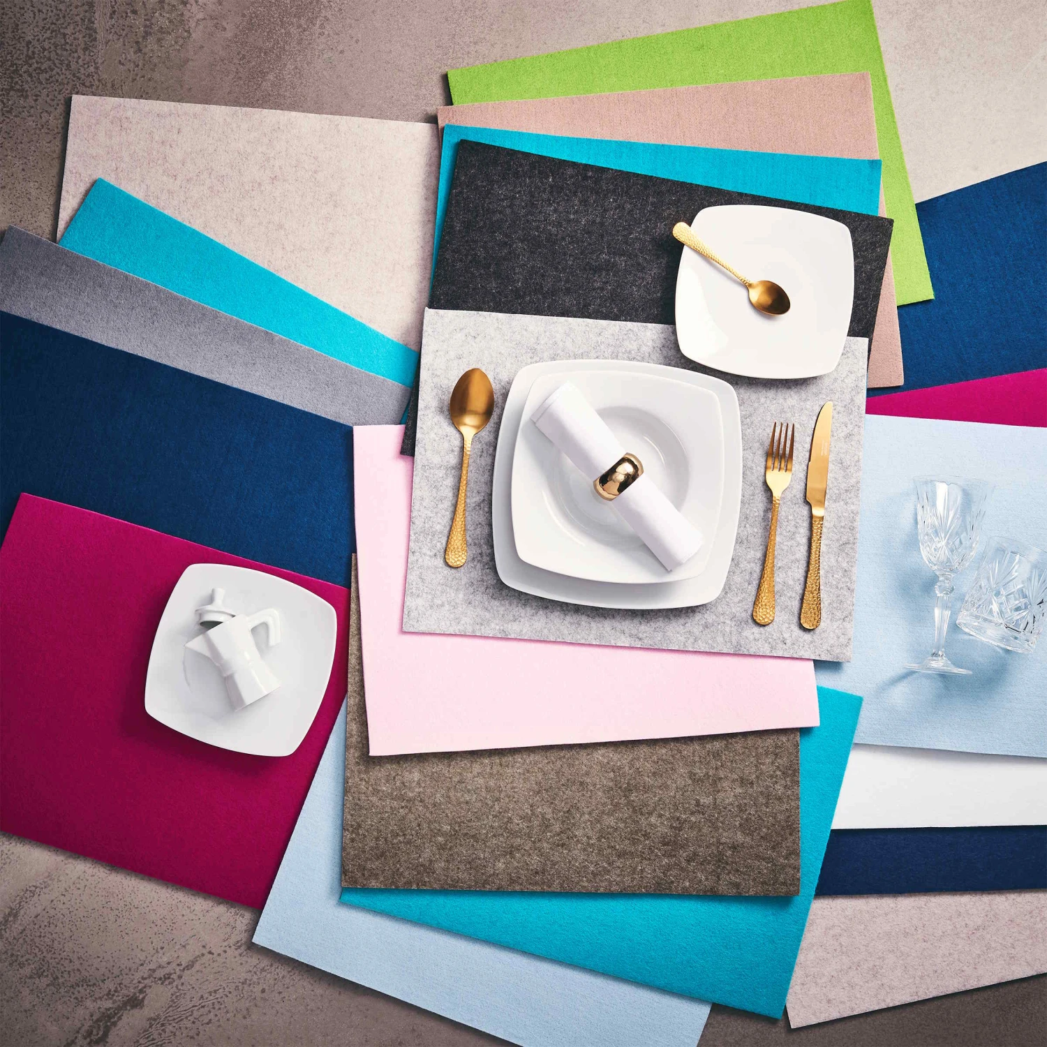 FELTO 6x Tischset L 33 X B 45cm 16 FELTO 6x Tischset L 33 X B 45cm – Bild 16