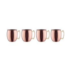 MOSCOW MULE 4x Becher Glänzend 470ml