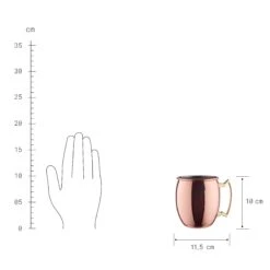 MOSCOW MULE 4x Becher Glänzend 470ml -Wohnstil Angebote Store BUN01350 3