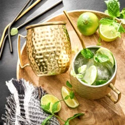 MOSCOW MULE 4x Becher Gehämmert 470ml -Wohnstil Angebote Store BUN01351 1