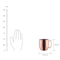 MOSCOW MULE Becher-Set 4-tlg.470ml Matt -Wohnstil Angebote Store BUN01354 3