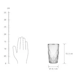 UPSCALE 6x Longdrinkgläser Mit Silberrand 460ml -Wohnstil Angebote Store BUN01373 3