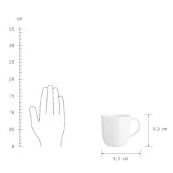 NATIVE 4x Tasse Mit Henkel 300ml -Wohnstil Angebote Store BUN01527 4