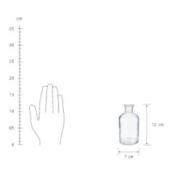 LITTLE LIGHT 4x Dekoflasche Recycling Höhe 12cm -Wohnstil Angebote Store BUN01632 3