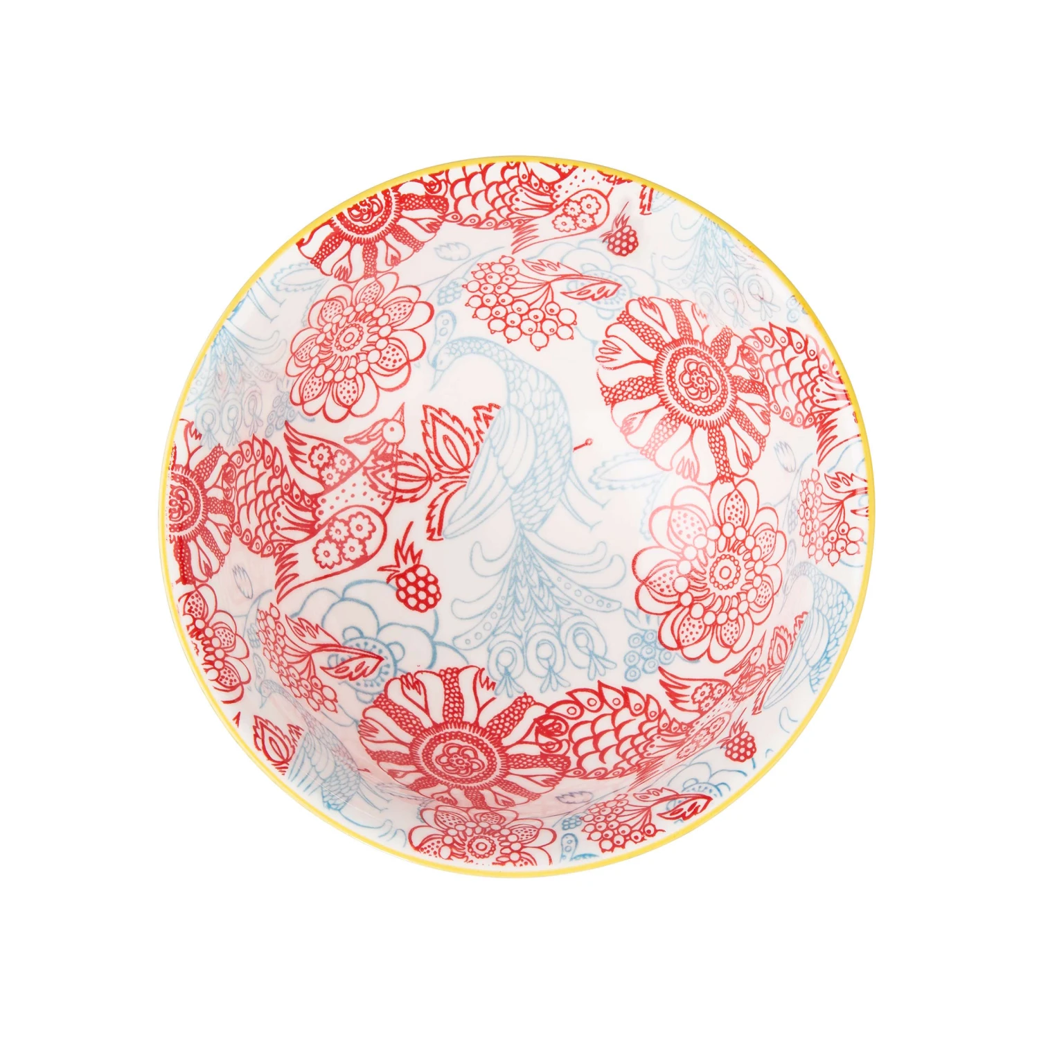 ORNAMENTS 6x Schale Mit Gelbrand 520ml 4 ORNAMENTS 6x Schale Mit Gelbrand 520ml – Bild 4