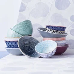 ORNAMENTS 6x Schale Mit Goldrand 520 Ml -Wohnstil Angebote Store BUN01727 4