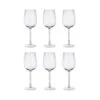 MODERN TIMES 6x Weißweingläser Mit Rillen 400ml