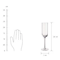 BARON 4x Sektgläser Mit Rillen 200ml -Wohnstil Angebote Store BUN02073 3