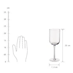 BARON 4x Weingläser Mit Rillen 390ml -Wohnstil Angebote Store BUN02074 3