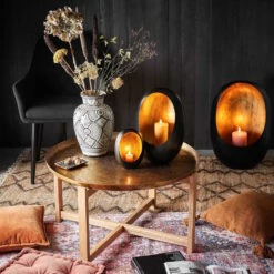 Beistelltisch BERBER In Bronze-Braun -Wohnstil Angebote Store butlers beistelltisch berber in bronze braun 7