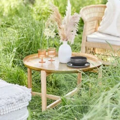 Beistelltisch BERBER In Bronze-Braun -Wohnstil Angebote Store butlers beistelltisch berber in bronze braun 8