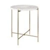 Beistelltisch Mit Marmorplatte MARBLE In Weiß