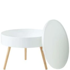 Beistelltisch Mit Stauraum COFFEE TIME In Weiß -Wohnstil Angebote Store butlers beistelltisch mit stauraum coffee time in weiss 3