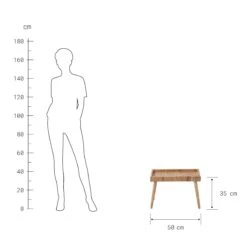 Beistelltisch Rattan BASSE In Natur -Wohnstil Angebote Store butlers beistelltisch rattan basse in natur 3