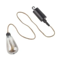 LED-Hängeleuchte Mit Jutekordel Und Aufhängung BULB LIGHT In Schwarz -Wohnstil Angebote Store butlers led hangeleuchte mit jutekordel und aufhangung bulb light in schwarz 5