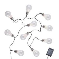 Lichterkette Solar Mit 10 Glühbirnen SUNLIGHT In Transparent -Wohnstil Angebote Store butlers lichterkette solar mit 10 gluhbirnen sunlight in transparent 2