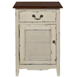 Nachttisch CABOTT COVE In Creme-Braun -Wohnstil Angebote Store butlers nachttisch cabott cove in creme braun 2