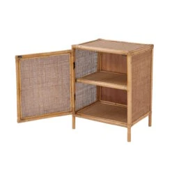 Nachttisch-Schränkchen Handgefertigt Aus Rattan BOHO LOUNGE In Natur -Wohnstil Angebote Store butlers nachttisch schrankchen handgefertigt aus rattan boho lounge in natur 6
