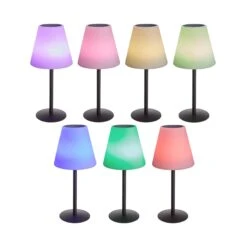 Outdoor Solar-Tischleuchte Mit Farbwechsel LIGHT UP In Schwarz-Weiß -Wohnstil Angebote Store butlers outdoor solar tischleuchte mit farbwechsel light up in schwarz weiss 2