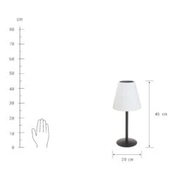 Outdoor Solar-Tischleuchte Mit Farbwechsel LIGHT UP In Schwarz-Weiß -Wohnstil Angebote Store butlers outdoor solar tischleuchte mit farbwechsel light up in schwarz weiss 4