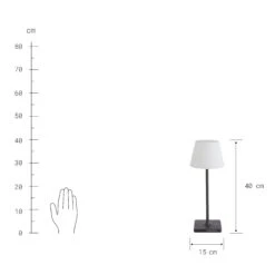 Outdoor Tischleuchte, Dimmbar LIGHT UP In Schwarz-Weiß 10 Outdoor Tischleuchte, Dimmbar LIGHT UP In Schwarz-Weiß -Wohnstil Angebote Store butlers outdoor tischleuchte dimmbar light up in schwarz weiss 3