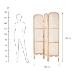 Paravent Aus Rattan L 120 X H 180cm BOHO LOUNGE In Natur -Wohnstil Angebote Store butlers paravent aus rattan l 120 x h 180cm boho lounge in natur 2