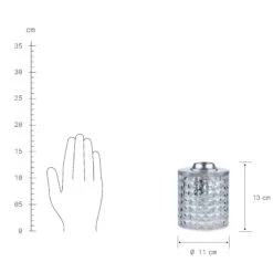 Tischleuchte Glas Ø11cm STILO In Transparent -Wohnstil Angebote Store butlers tischleuchte glas o11cm stilo in transparent 2