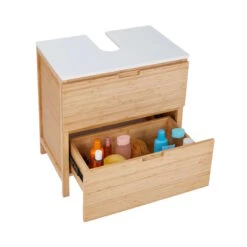 Waschbeckenunterschrank Mit Schublade WHITE SANDS In Natur-Weiß -Wohnstil Angebote Store butlers waschbeckenunterschrank mit schublade white sands in natur weiss 15