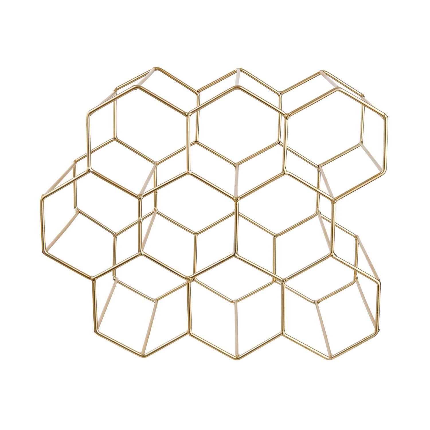 Weinregal Für 9 Flaschen L 36 X H 30cm CUBICLE In Gold 3 Weinregal Für 9 Flaschen L 36 X H 30cm CUBICLE In Gold – Bild 3